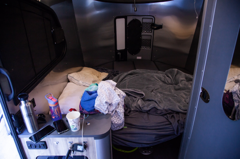 Illustration for article titled A 2018 Ford F-150 Diesel Pulling an Airstream Basecamp Is the Best Version of 'Camping'